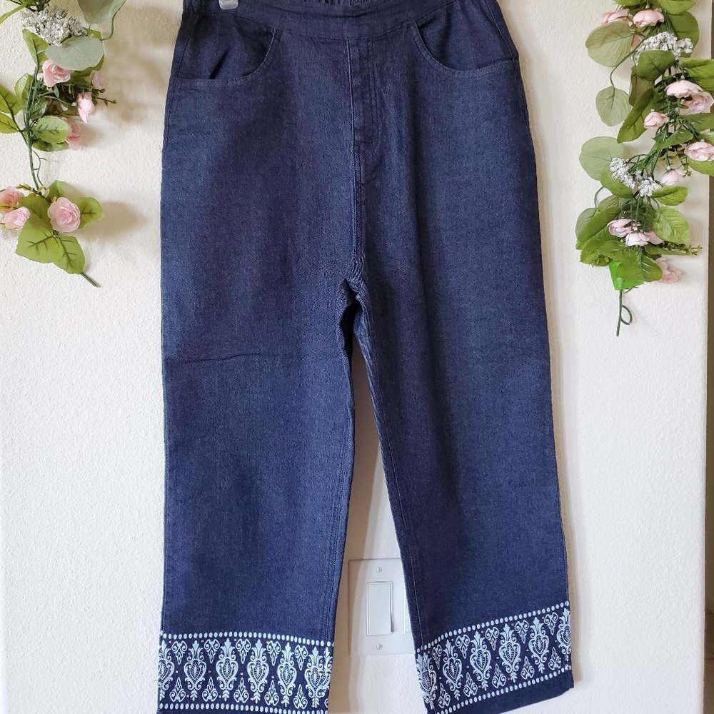 Classics Blue Denim Capris